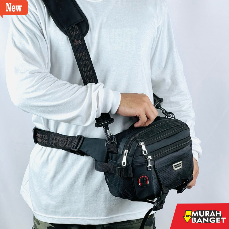 tas selempang pria keren Tas Selempang Pria POLO AMSTAR  Slingbag Tas Kerja  Kuliah Sekolah Simple U