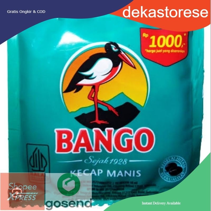 

Bango Kecap Manis Renceng 1000 18 ml x 12 / Kecap Bango Sachet 18 ml isi 12pcs