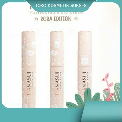 HANASUI LIP CREAM BOBA SERIES | lip cream boba hanasui