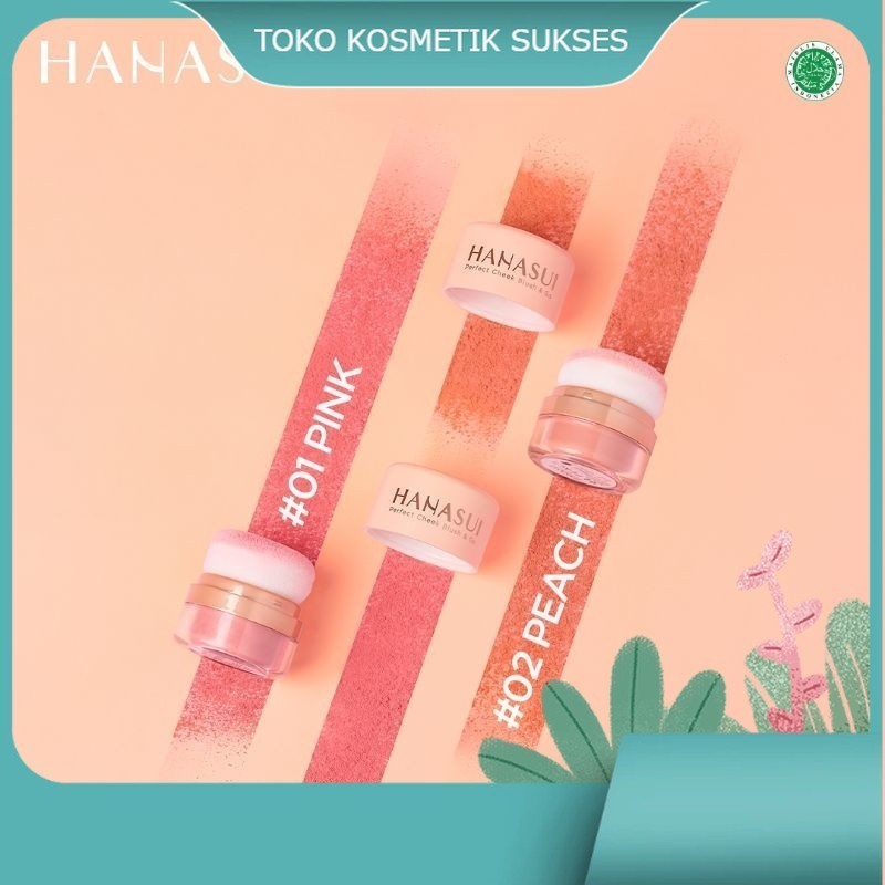 HANASUI PERFECT CHEEK BLUSH & GO | blush on hanasui