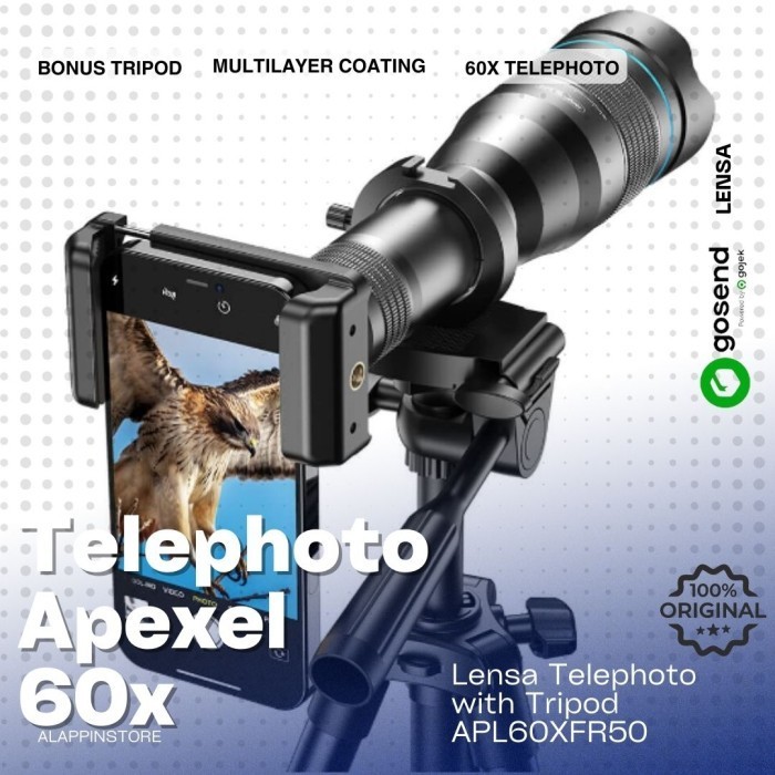 Telephoto Lens Apexel 60x APL60XFR50