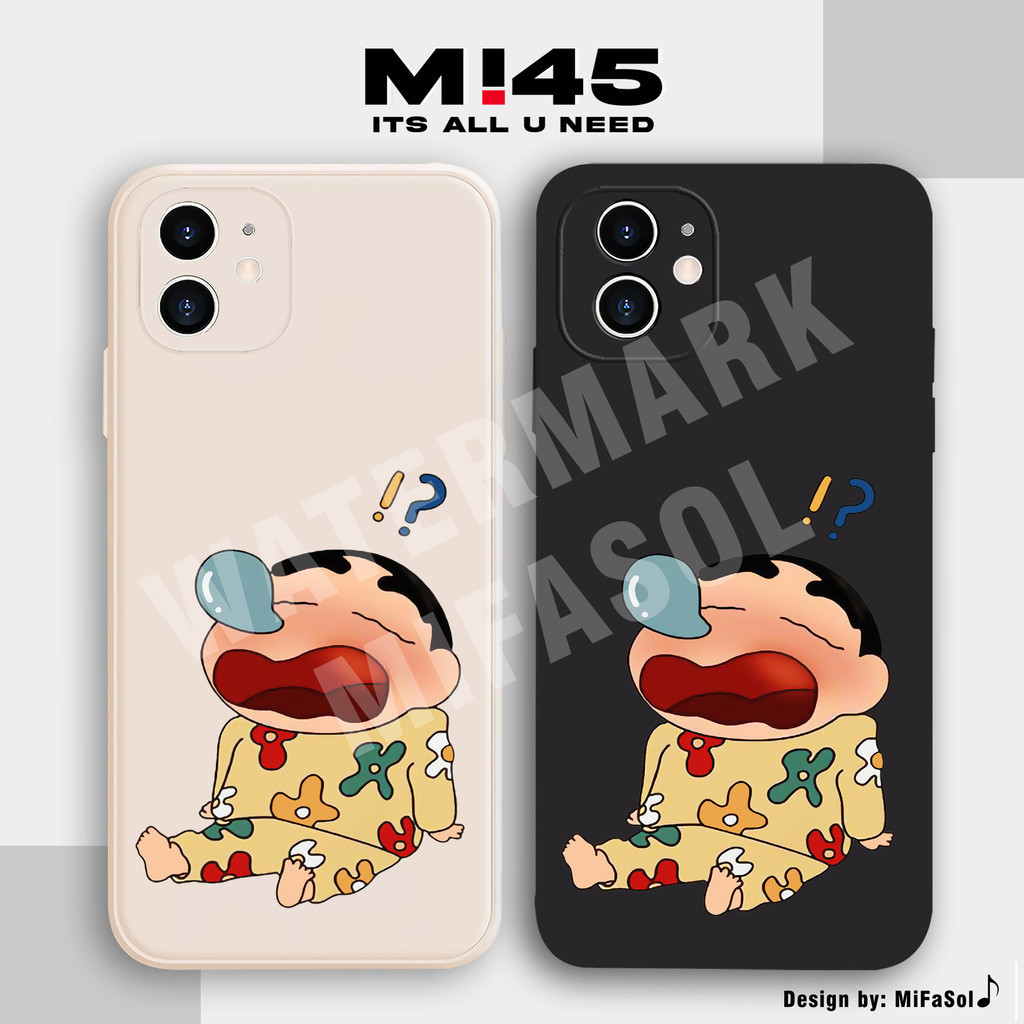 Sinchan Lucu Case Iphone 11 12 13 14 15 MF446 Casing Terbaru Karakter Anime Softcase Motif Aesthetic