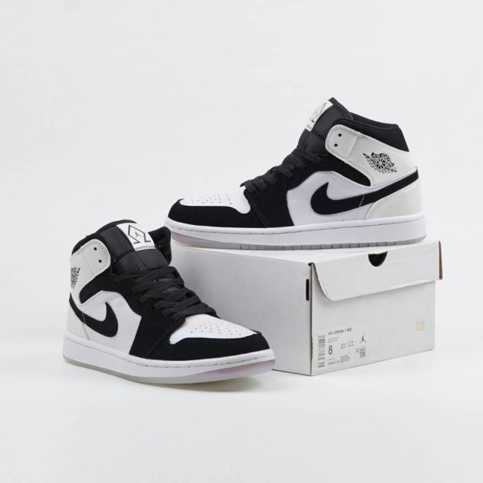 Chemistry Nike Air Jordan 1 Mid SE Diamond Black White