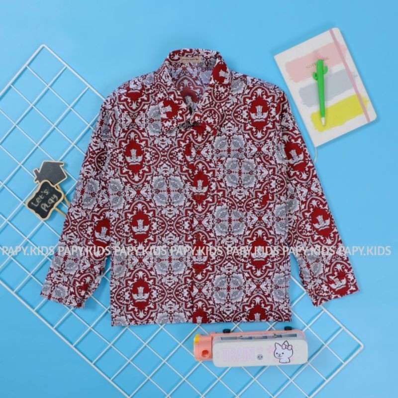 Seragam Sekolah SD Batik Bunga Bangsa / Batik anak bangsa / Seragam Sekolah