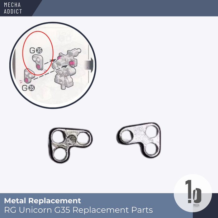 Metal Replacement Part for RG Gundam Unicorn / Banshee / Phenex - G35