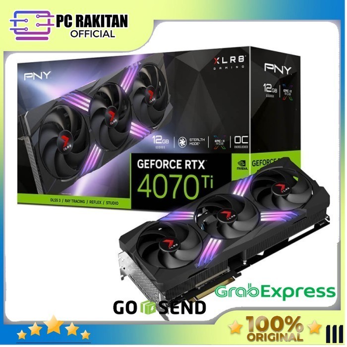 PNY GeForce RTX 4070 Ti 12GB GDDR6X XLR8 GAMING VERTO TF OC