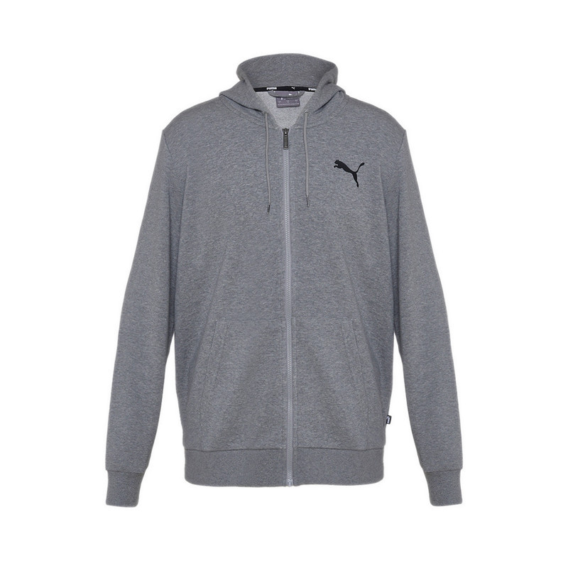 Puma ESS Small Logo FZ Men's Lifestyle Hoodie - Grey