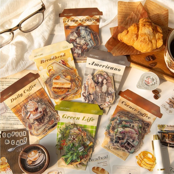 

30 Pcs/ Sticker Pack A CUP OF COFFEE SERIES Sticker Scrapbook Journal Stiker Model Kopi DIY