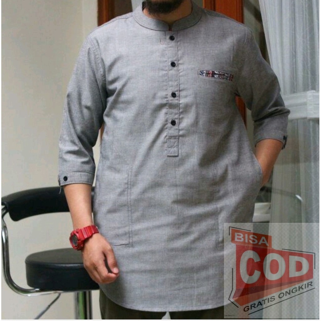 KOKO KURTA, L , XL, XXL , Baju Koko Pria Katun oxford PREMIUM 2022