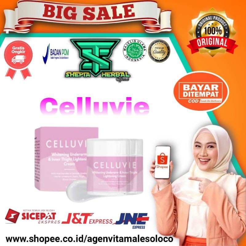 CELLUVIE Whitening Underarm Pemutih Kulit Ketiak Siku & Selangkangan