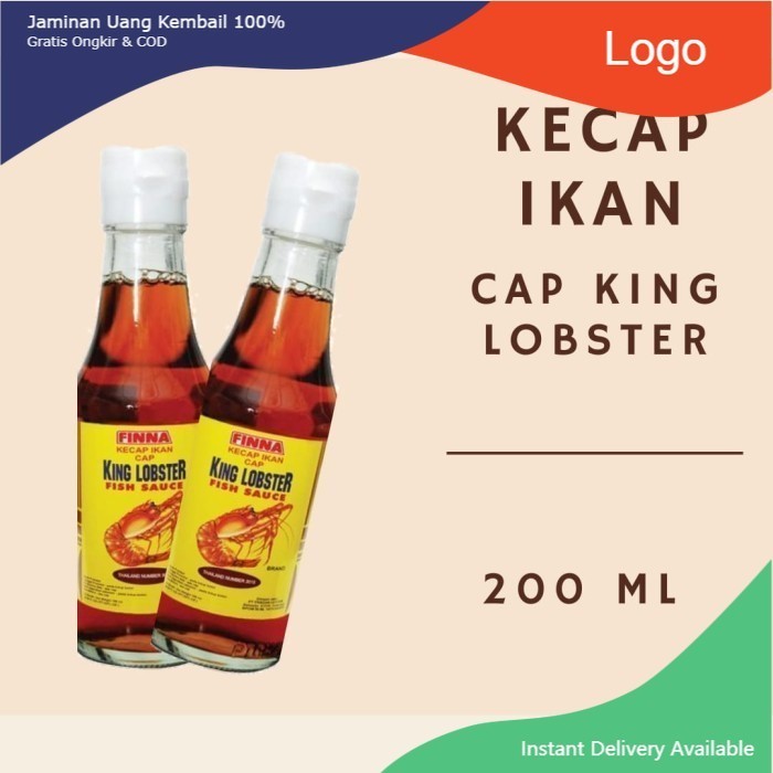 

FINNA Kecap Ikan King Lobster 200ml – Pichai Fish Sauce 200 ml