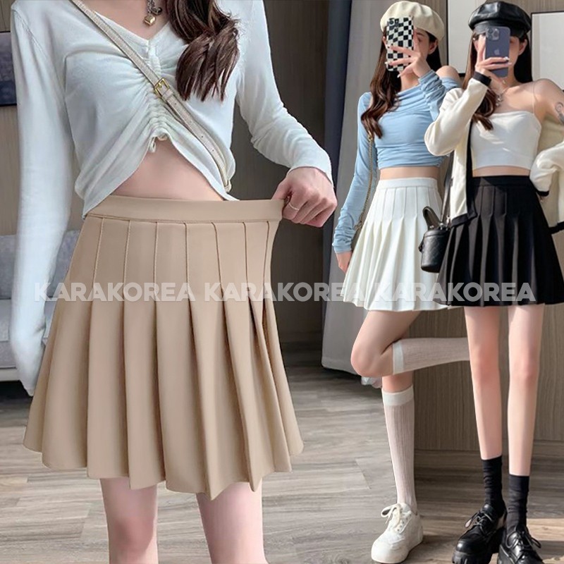 NEWSALE KARAKOREA 801 Banding Tennis Skirt with inner pants ROK BIG SIZE JUMBO Korean Pleated Skirt 