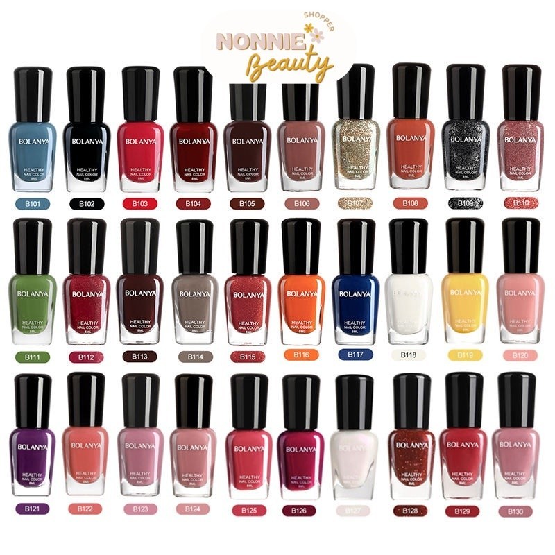 BOLANYA Kutek Peel Off Halal Bisa Dikupas 8ml Nonnie