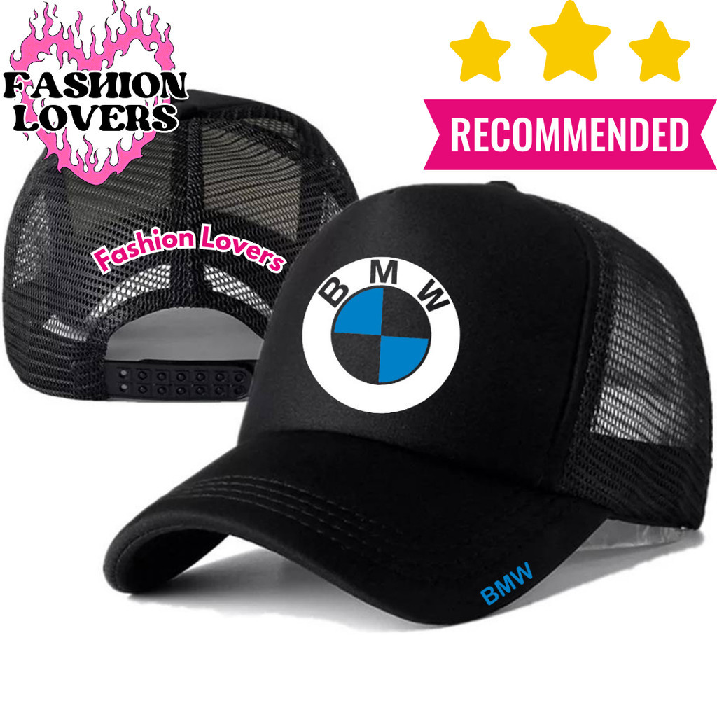 Fashion Loverz Topi Trucker BMW - Topi Distro BMW Logo - Topi BMW Premium - Topi Pria Dewasa - Topi 