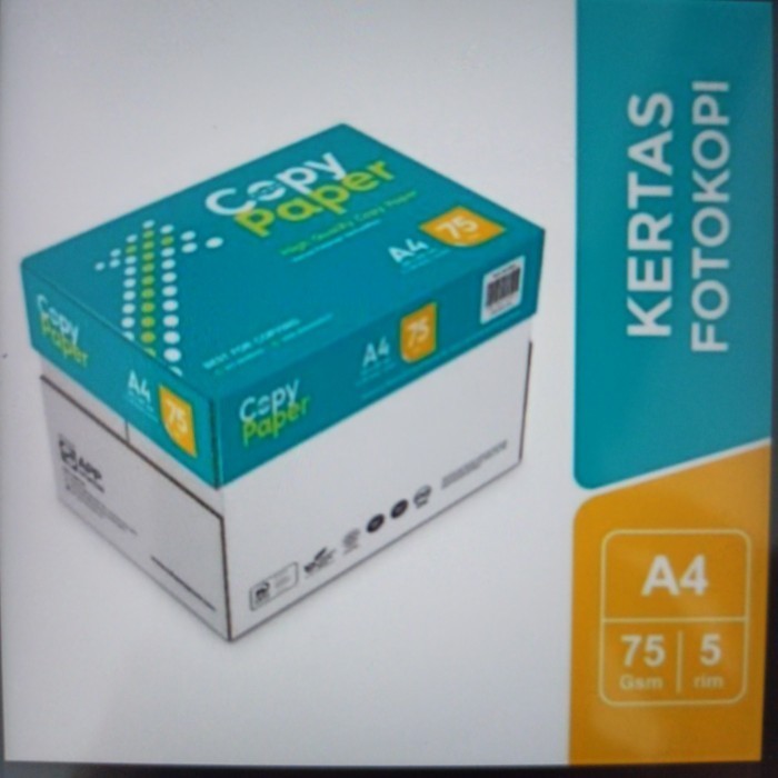 

promo ✨ -Kertas A4 75 Grm Copy Paper /5 Rim