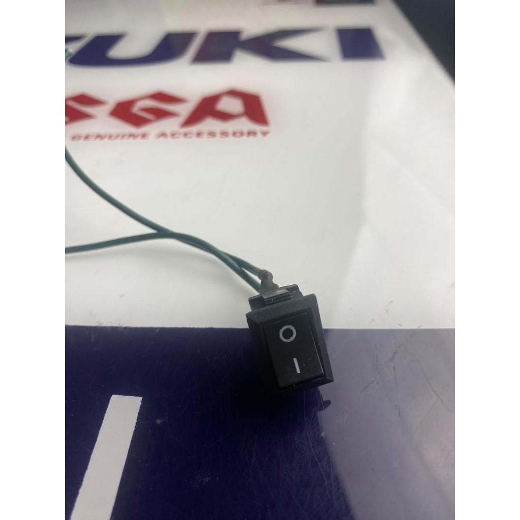 Kabel saklar tombol on off mini 2 pin 2 kabel universal motor mobil elektronik