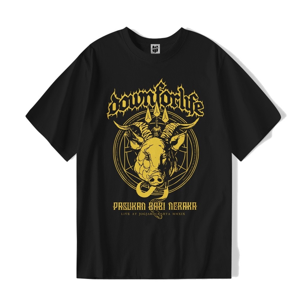 【COD】 T-Shirt Merchandise Down For Life 'Pasukan Babi Neraka' | Bootleg KAOS