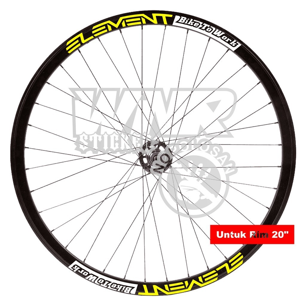 sticker velg sepeda element rim 20 rim 16 rim 22 rim 26