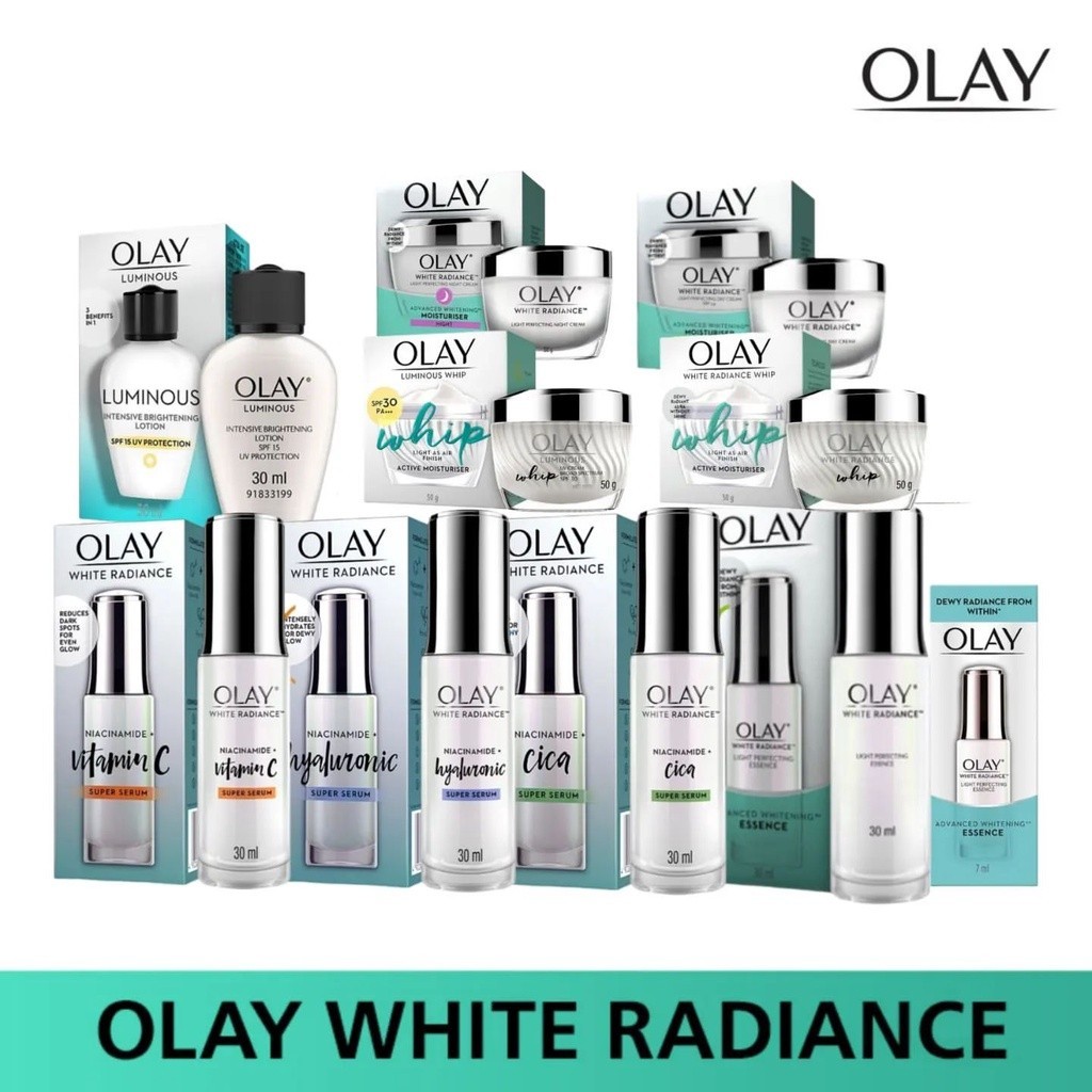 OLAY White Radiance Series | Advanced Day Cream Essence Lotion Whip & Serum