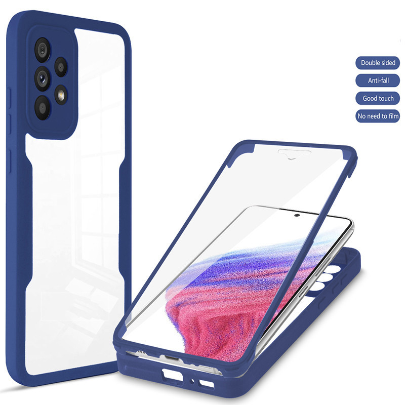 

360 Full Body Case For OPPO Reno 4Z 5Z Reno 7 F19 Pro Plus Find X5 Lite X5 Pro Clear Silicone Back Cover Double Side Phone Shell