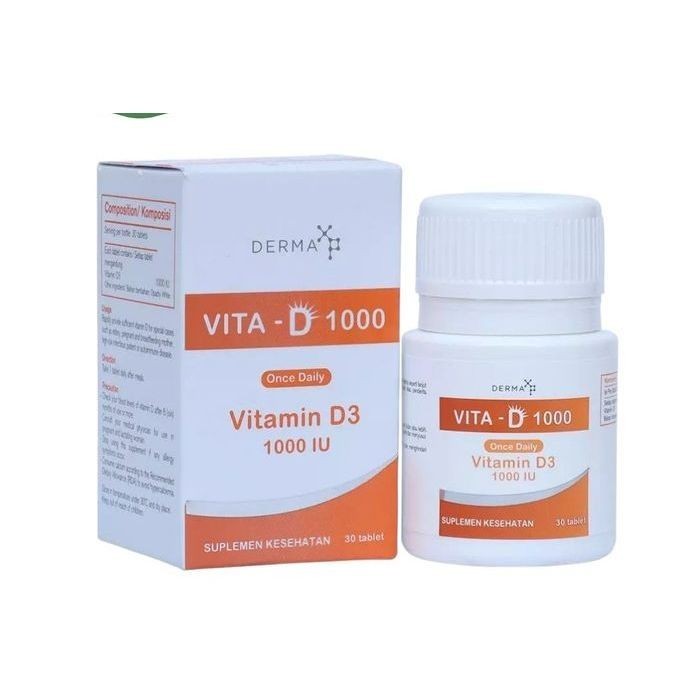 VITA-D VITAMIN D3 1000 IU / UNTUK KESEHATAN TULANG