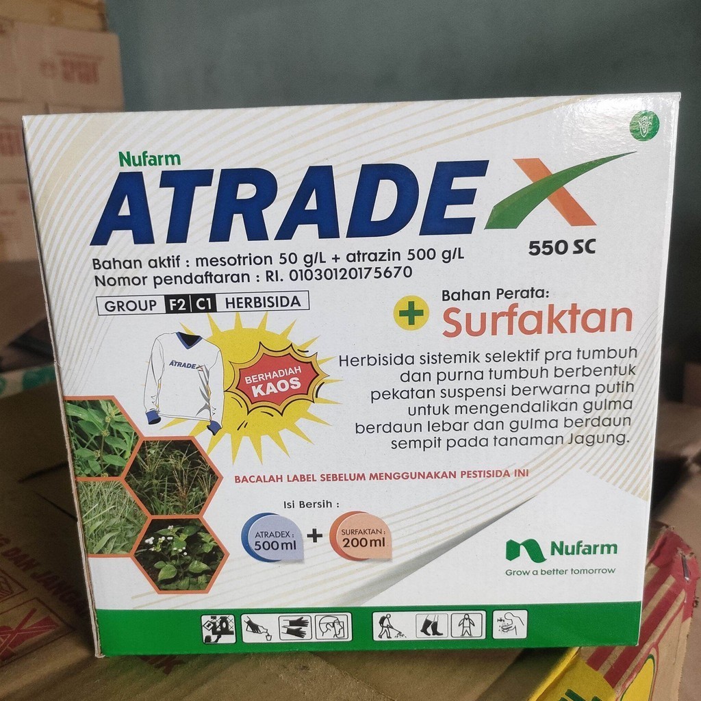 (100% ORIGINAL) ATRADEX 550SC 500ML HERBISIDA JAGUNG