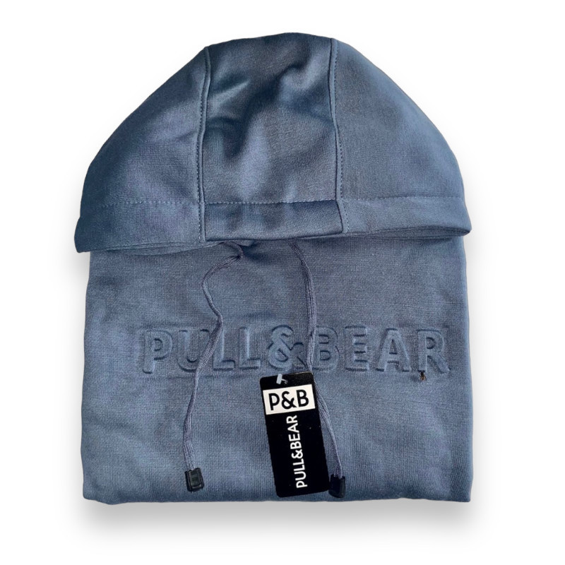 MEYDASTORE Hoodie Sweater Pull & Bear Emboss 3D Font Timbul Full Lebel dan Hantag Termurah Warna Den