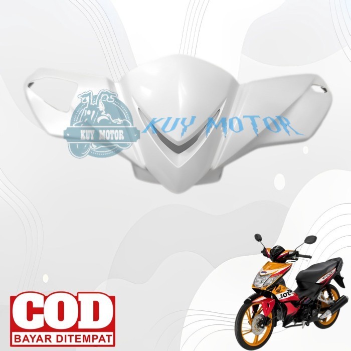Batok Kepala Depan Motor Honda Blade 110 Lama Tahun 2008 - 2011 Putih