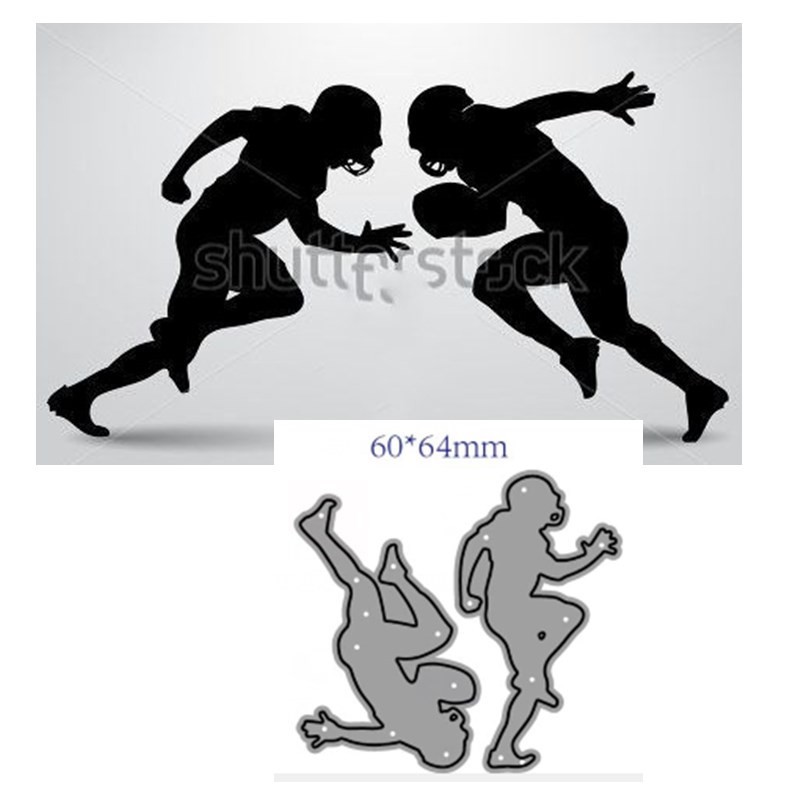 

Metal Cutting Dies Cut football Decoration Scrapbook Paper Craft Knife Mould Blade Punch Stencils