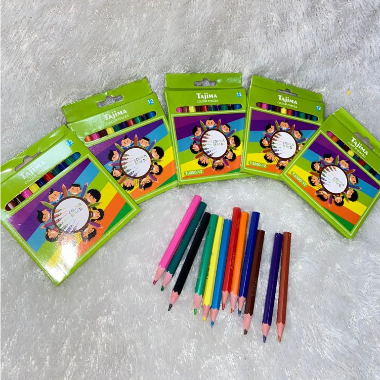 

Crayon Pensil Warna 12 pcs Ukuran Kecil / Collor Pencil Paper Box Classic / N O