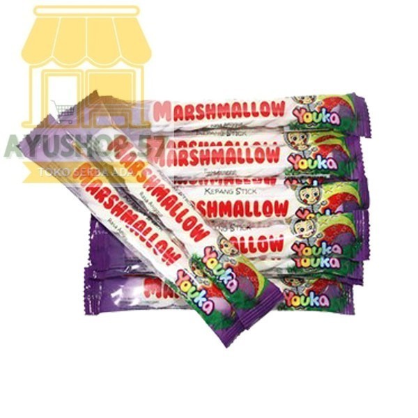 

YOUKA MARSHMALLOW KEPANG / ANEKA RASA PACK ISI 20 - KEPANG ANGGUR - AYUSHOP57