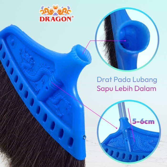 DRAGON Sapu Injuk Besar 90 Cm Pembersih Lantai Dust Remover Serbaguna SP120