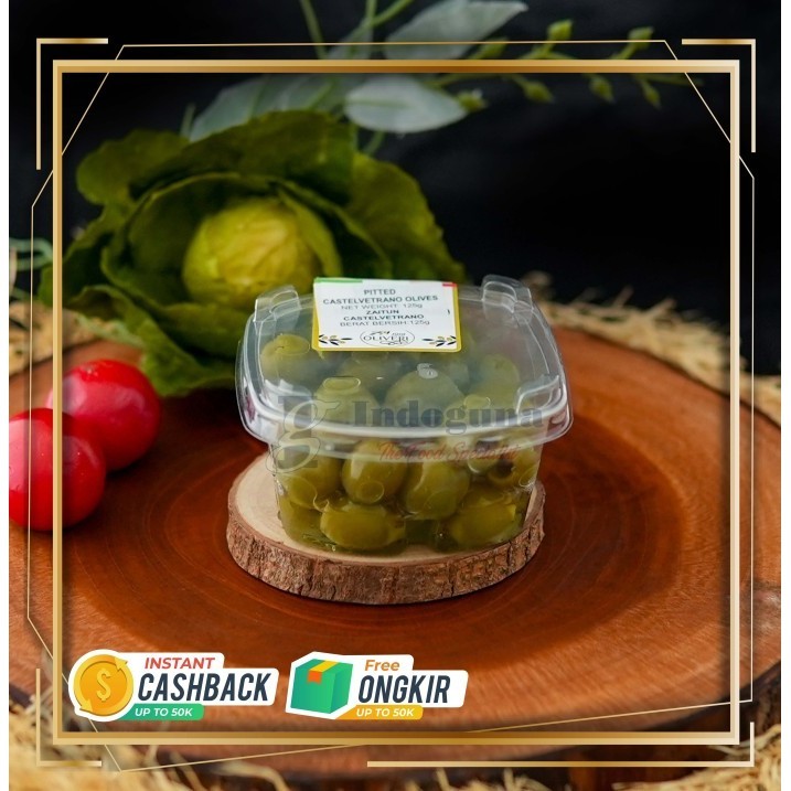 

OLIVERI Pitted Sicilian Castelvetrano Olive 125 GR