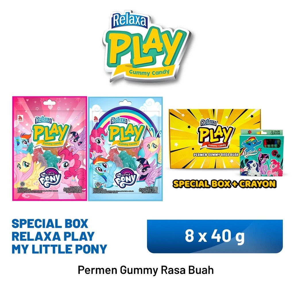 

Special Box Relaxa Play My Little Pony - Buy 8 get Free Crayon