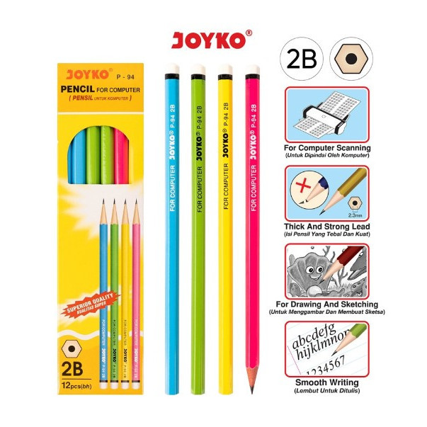 

[RP] (1 PCS) PENSIL JOYKO P 94 / PENCIL 2B