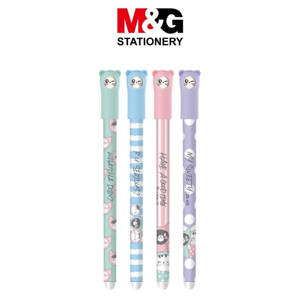 

Erasable Gel Pen M&G So Many Cats #AKPC5277 Pulpen Gel Bisa Dihapus Tip 0.5 mm Tinta Hitam - SATUAN SHESB