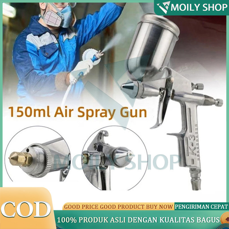 Nadirassstore - SprayAuarita K3 Original 3 varian Nozzle 0.5 0.8 dan 1.0 mm K3 Spray150MLSemprot