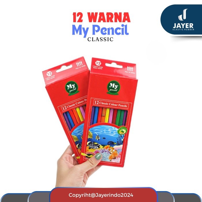 

My Pencil Classic isi 12 pcs / Pensil gambar panjang 1 set 12 warna
