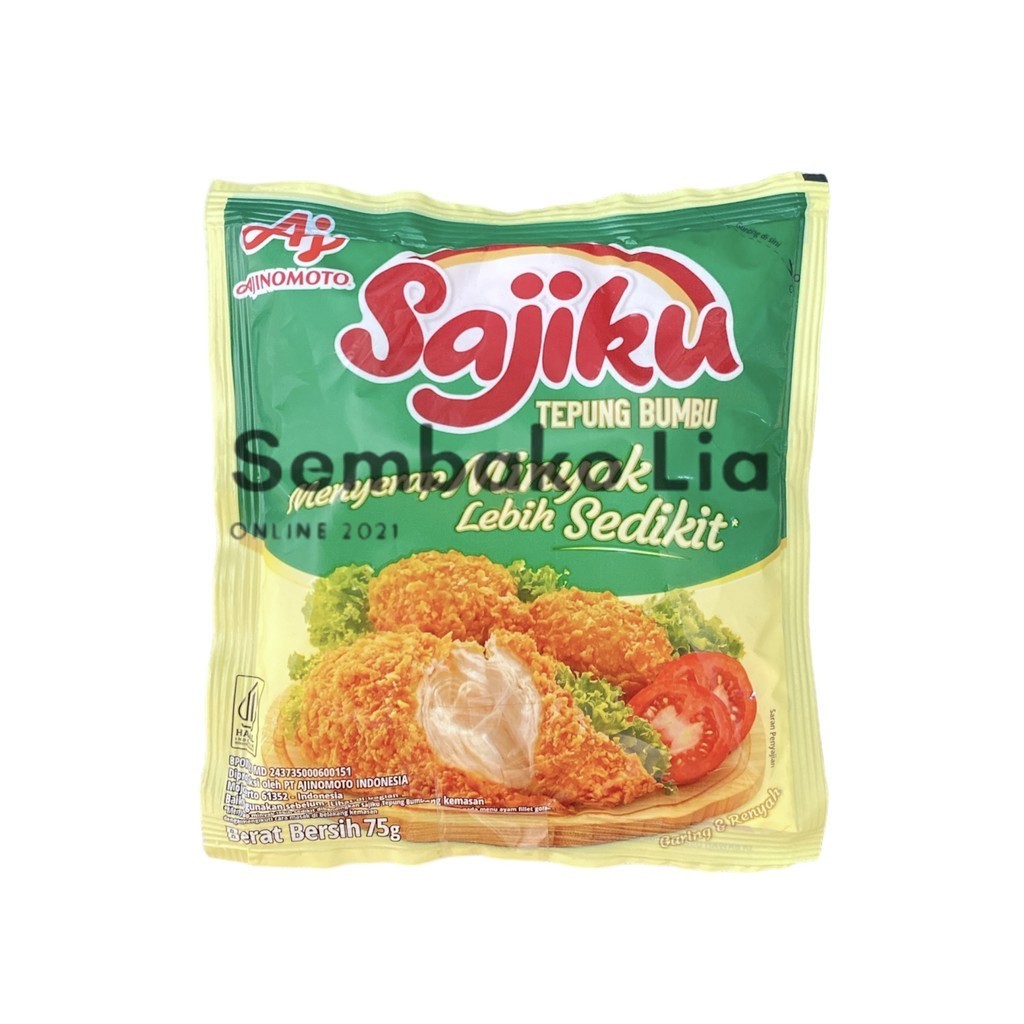

Sajiku Tepung Bumbu Menyerap Minyak Lebih Sedikit 75gr