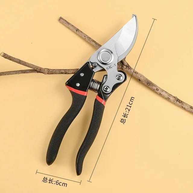 Gunting dahan dan ranting Stainless Alloy steel Portabel tajam alat gunting rumput taman.