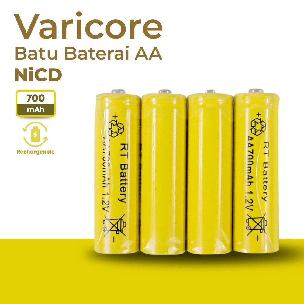 GROSIR JOGJA || Batu Baterai AA Rechargeable NiCD 700mAh 4 PCS