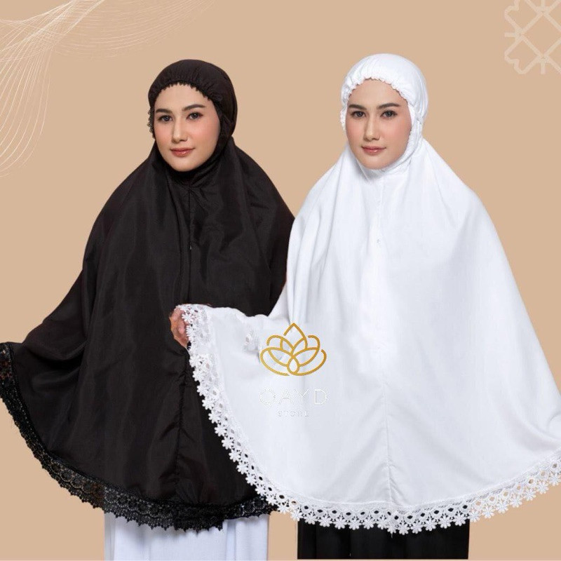 Bergo Umroh Haji Bahan Katun Premium Hijab Cantik Bersaku Jumbo