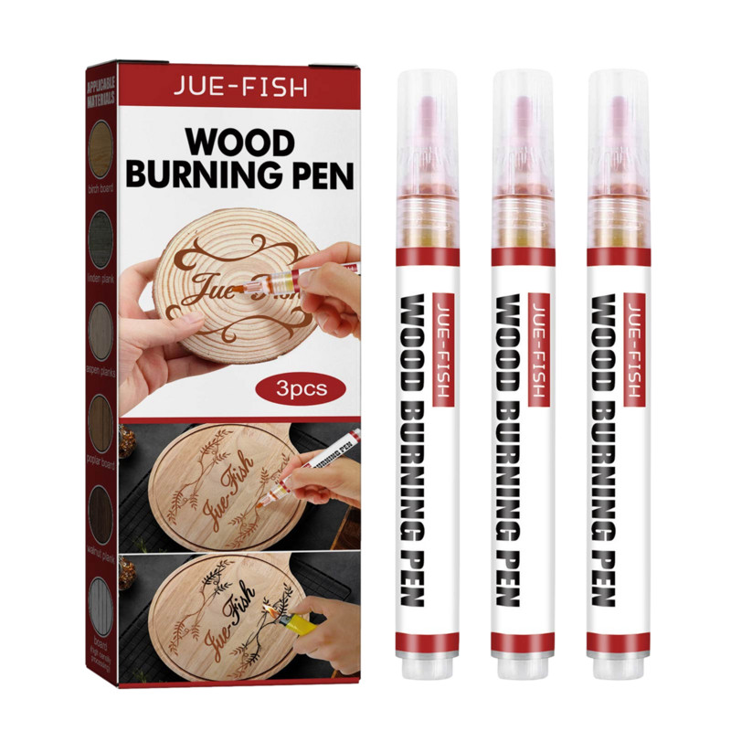 

Wood Burning Marker Dampproof S-corch Markers 3 Pcs Pen Markers DIY Pyrography Pen Crafts Wood Marker Pen Holzverbrennungsmarker