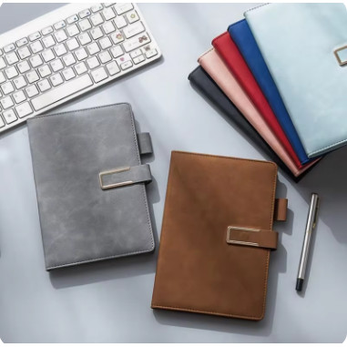 

Buku Jurnal Agenda Notebook Catatan Harian Sampul Kulit Hardcover Notebook A5 Grid