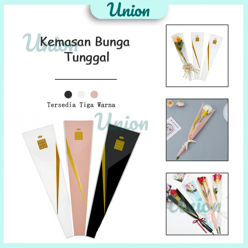 

Plastik Pembungkus Bunga Satuan Single Bouquet Mawar Bungkus Buket Bucket