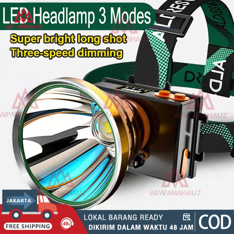 senter kepala super terang senter led super terang lampu depan tahan air   Senter Kepala Senter Bisa