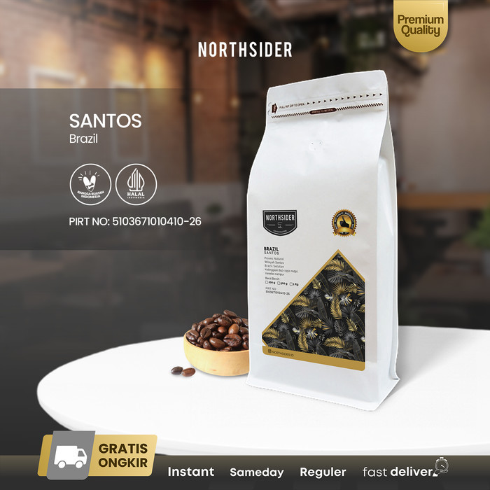 

Roux Northsider Kopi arabika Brazil Santos Natural coffee 1Kg - BIJI KOPI