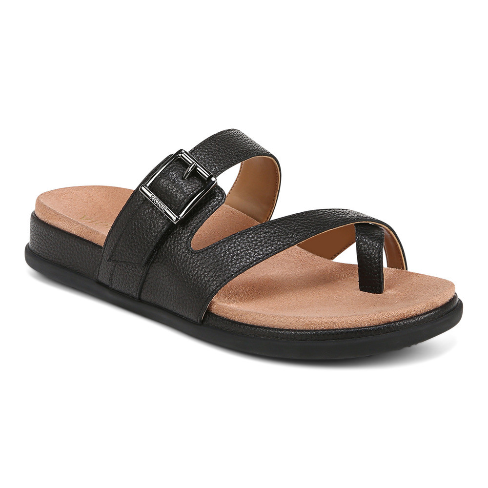 Vionic Carmela Black Sandal Wanita