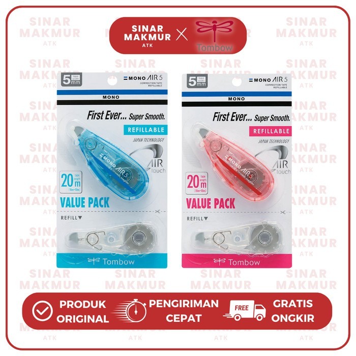 

Correction Tape/Tipex Kertas Mono Air 5 5mm x 10m CT-CAX Mono Tombow (Set)
