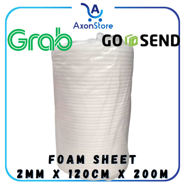 

PE Foam Sheet 1 GULUNG 2mm x 120cm x 1m Polyfoam Meteran Busa Pembungkus